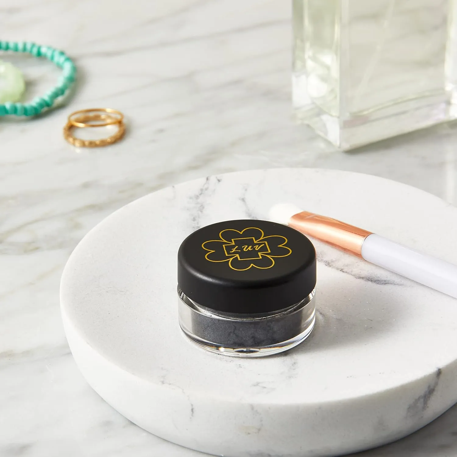 | Eyeshadow Mineral Pigments (Loose) - 3 g | Gluten-Free, Talc-Free & Paraben-Free | Shimmery Black | Protect