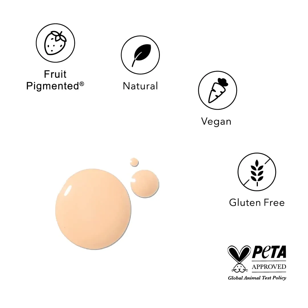 100% PURE 2nd Skin Lightweight Serum Foundation Anti-Aging Face Makeup - Blendable Coverage Liquid Hydration Boost for Soft Plumped Up Glow, Vegan Shade 1 (Neutral w/Yellow Undertone) - 1.18 Fl Oz