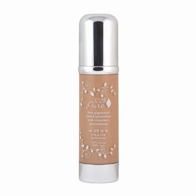 100% PURE Tinted Moisturizer Anti-Aging Face Makeup - Fruit Pigmented Golden Peach Light to Medium Coverage & Dewy Glow - Lightweight Foundation Medium-Tan Skin w/Yellow Undertone - Vegan - 1 Fl Oz