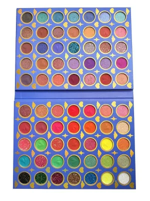 108 Colors Mashed Potato Eyeshadow Palette - Matte Glitter Iridescent Eyeshadows - Pigmented Waterproof Makeup