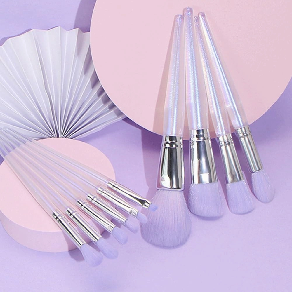 10 pieces of makeup brush set, full set of eye shadow brushes, acrylic belt packaging