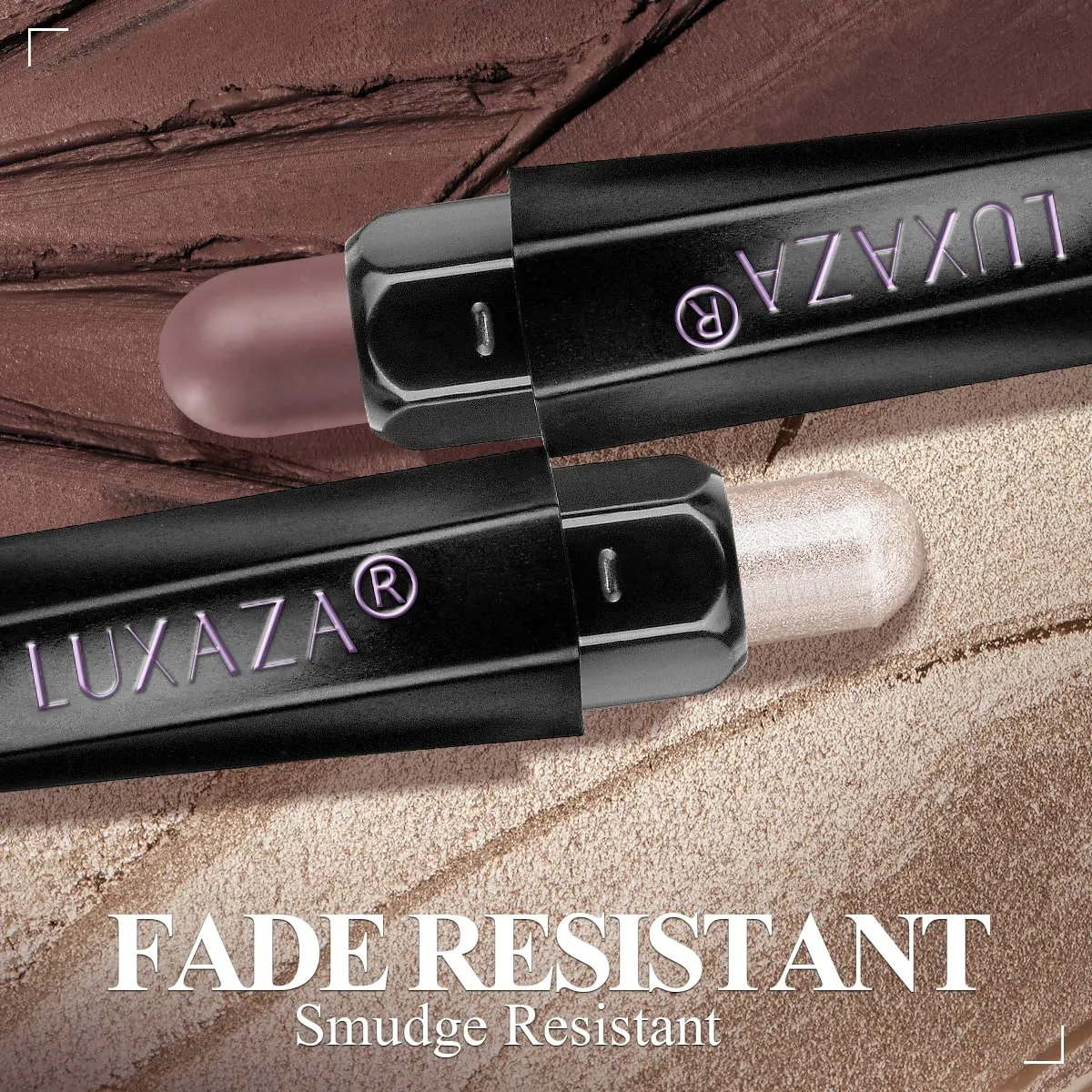 10PCS Eyeshadow Stick,Shimmer And Matte Neutral Brown Eye Shadow Sticks Pencil Crayon, Eye Brightener Stick With Crease-proof Formula,Waterproof & Long Lasting