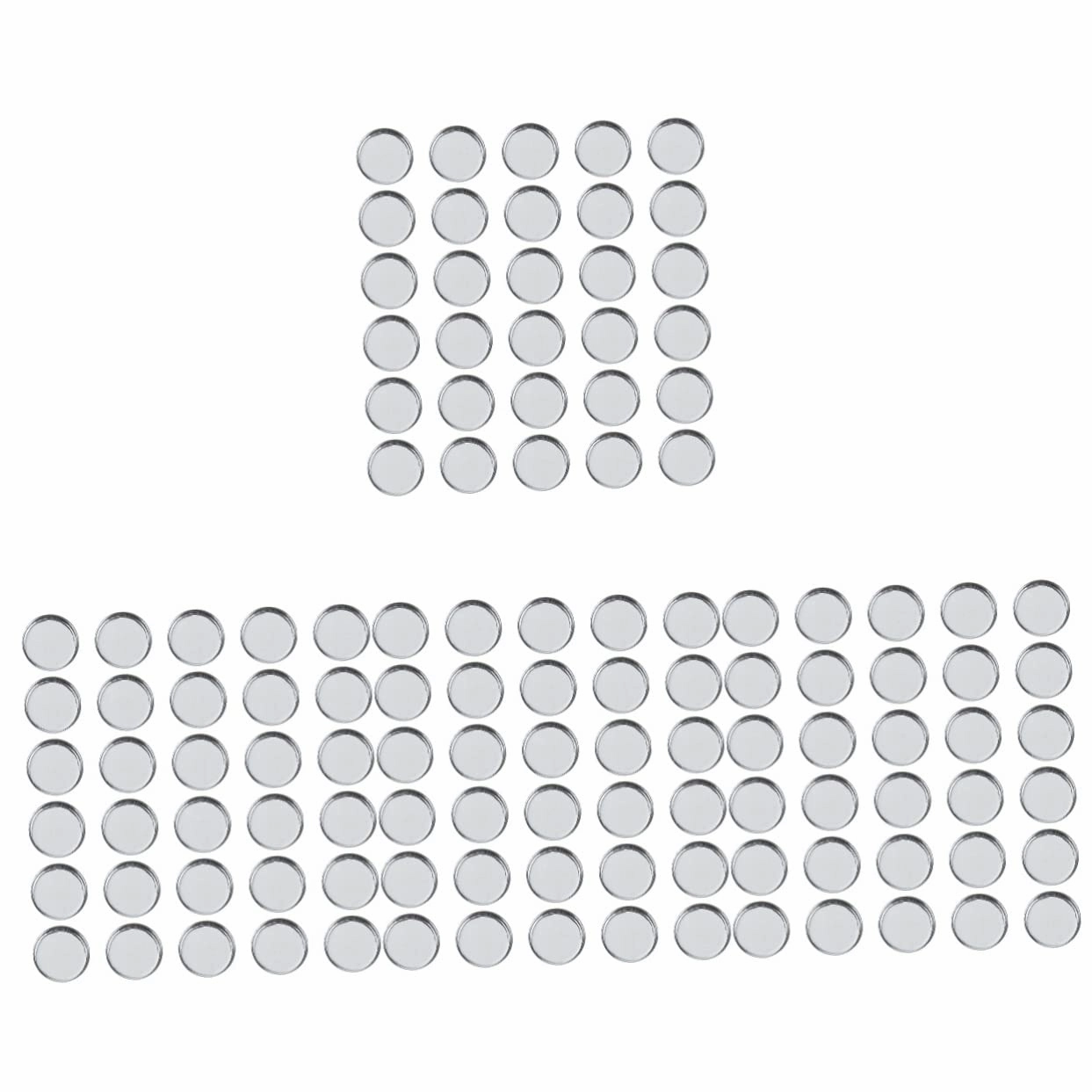 120pcs Empty Round Metal Makeup Pans for Eyeshadow Blusher Highlighter Lightweight Cosmetic Accessory for Storage Smooth Edges Versatile Use