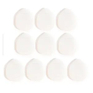 1/3/5/10 Pcs Mini Finger Puff Foundation Powder Detail Makeup Sponge Face Concealer Cream Blend Cosmetic Accessories Makeup Tool (Color : H1-White10pcs)
