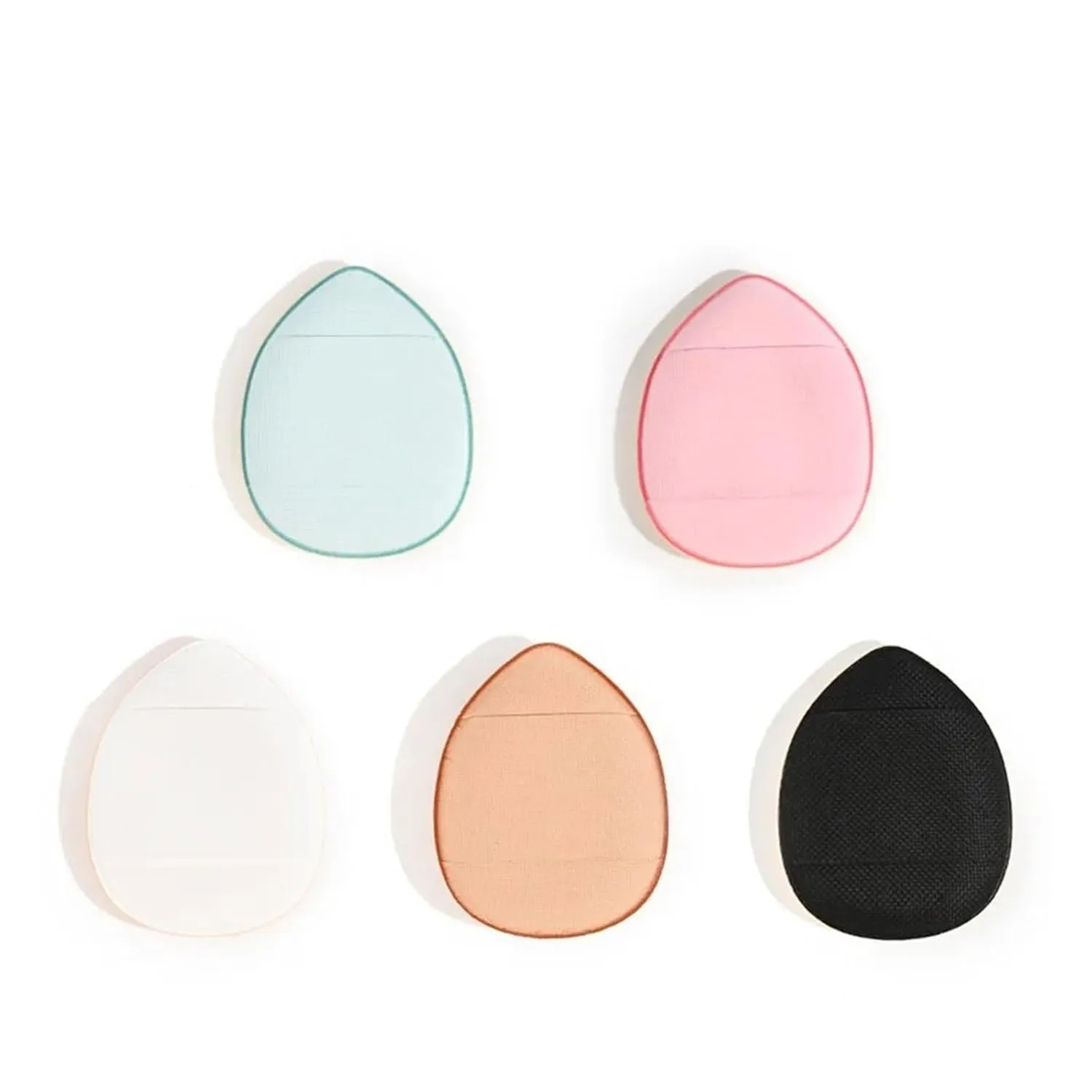 1/3/5/10 Pcs Mini Finger Puff Foundation Powder Detail Makeup Sponge Face Concealer Cream Blend Cosmetic Accessories Makeup Tool (Color : H1-White10pcs)
