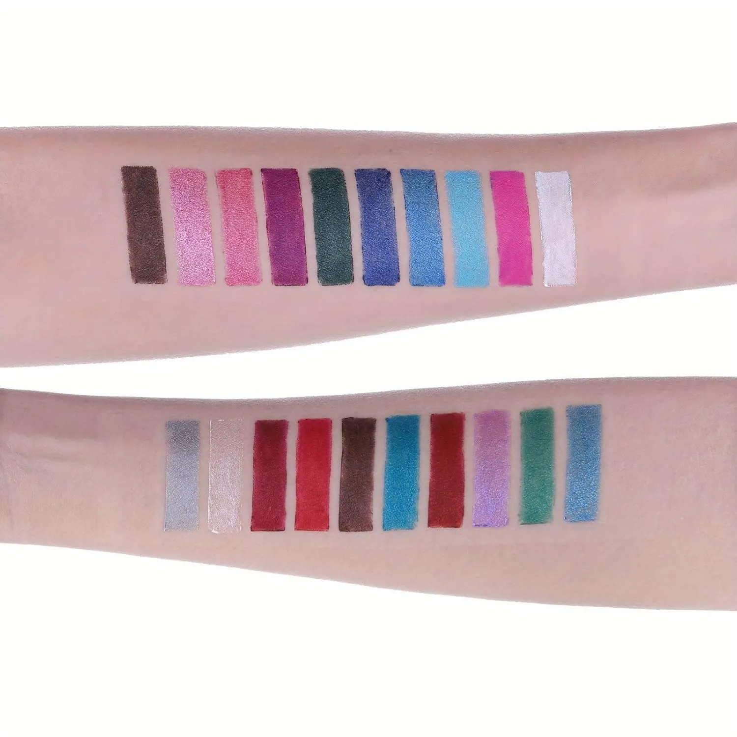 14 Color Eyeliner Shades Pen, High Color Pearl Gloss Finish, Smoked Punk Gothic Eyeliner Pen, Pearl Eyeliners Kit Metallic Eyeshadow Pencil, Eye Liner Pencils for Women (14 color)