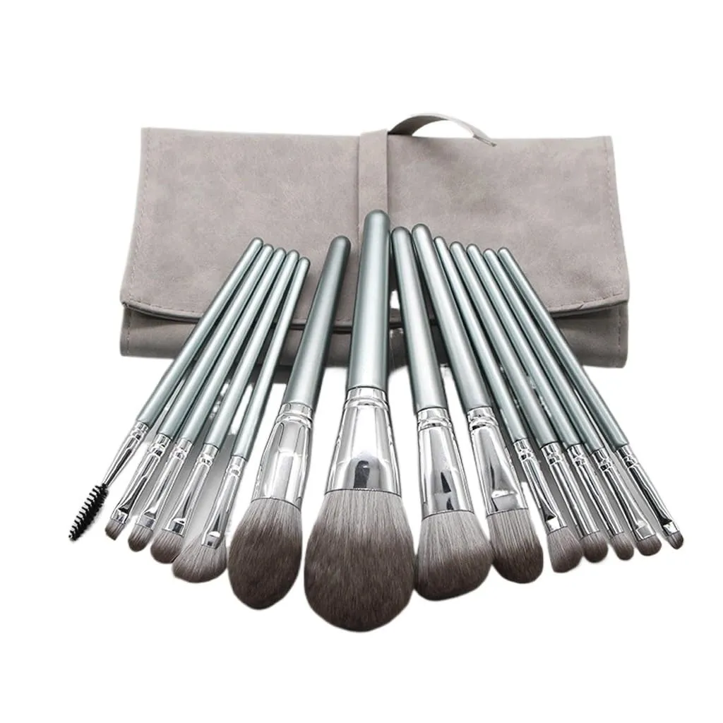 14 pieces of makeup brush set, complete set of powder eye shadow brush, convenient makeup tools