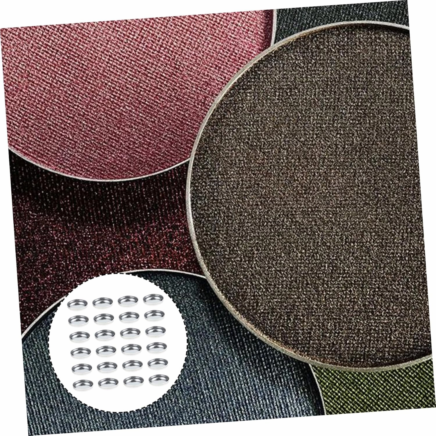 150pcs Empty Round Metal Pans Eyeshadow Accessory Blusher Case for Cosmetics Lightweight Makeup Containers for Travel Sharing for Custom