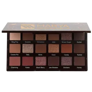 18 color eye shadow Eye shadow with mirror pearlescent matte high gloss earth color eye shadow palette