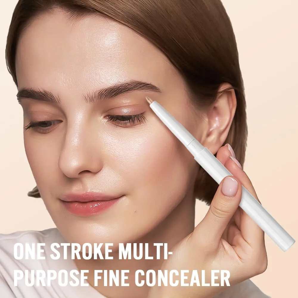 2025 NEW Multifunctional Concealer Stick,Waterproof Full Coverage Beauty Concealer Penci Eyebrow Concealer Pencil, Under Eye Concealer Pen Change The Lip Line Concealer Pen (3PCS, 1 Count)