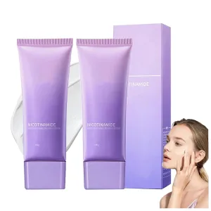 2025 New Niacinamide Isolation Cream for Face, Swarous Vitamin C Makeup Cream, 5-in-1 Multi-cream Functions, Concealer Smooth All Day Long, for All Skin Types (2pcs)