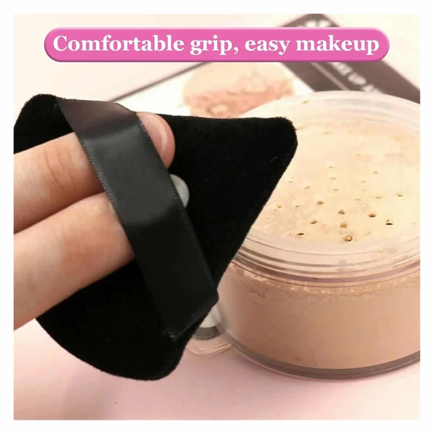 2/6Pcs Triangle Powder Puff Soft Velvet Cosmetic Puff Face Makeup Sponge Foundation Puff Makeup Blender Beauty Make Up Tools(6PCS Skin with box)