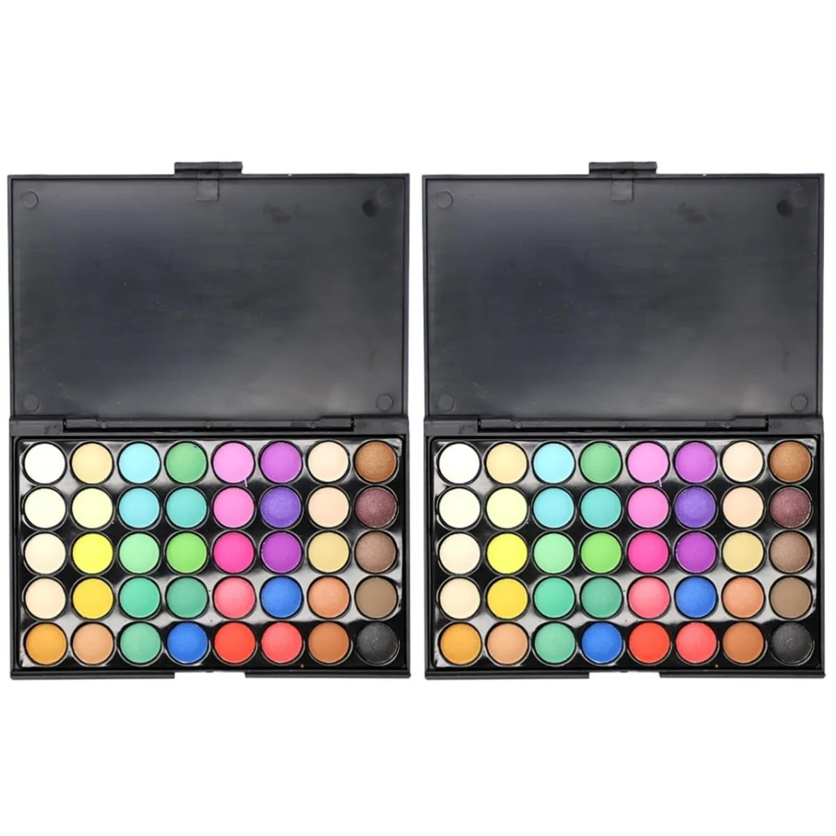 2pcs Color Eyeshadow Palette Highly Pigmented Pressed Eyeshadows for Daily Professional Makeup Smooth Texture Versatile Shades for All Skin Tones