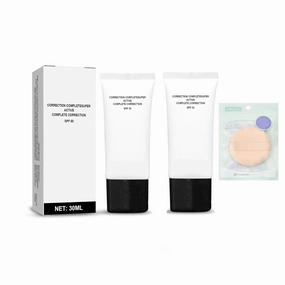 2PCS Skin Tone Adjusting CC Cream,Colour Correcting Self Adjusting for Mature Skin,Cosmetics CC Cream Face Sunscreen Foundation,Pre-makeup Moisturizing Skin Concealer,Brightening Natural Skin Tone