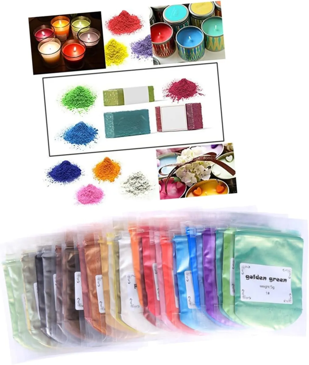 30 Color Pigment Powder Glitter Pigments for Makeup Art Crafts Highlighters Shimmer Eyeshadow Travel-Friendly Set