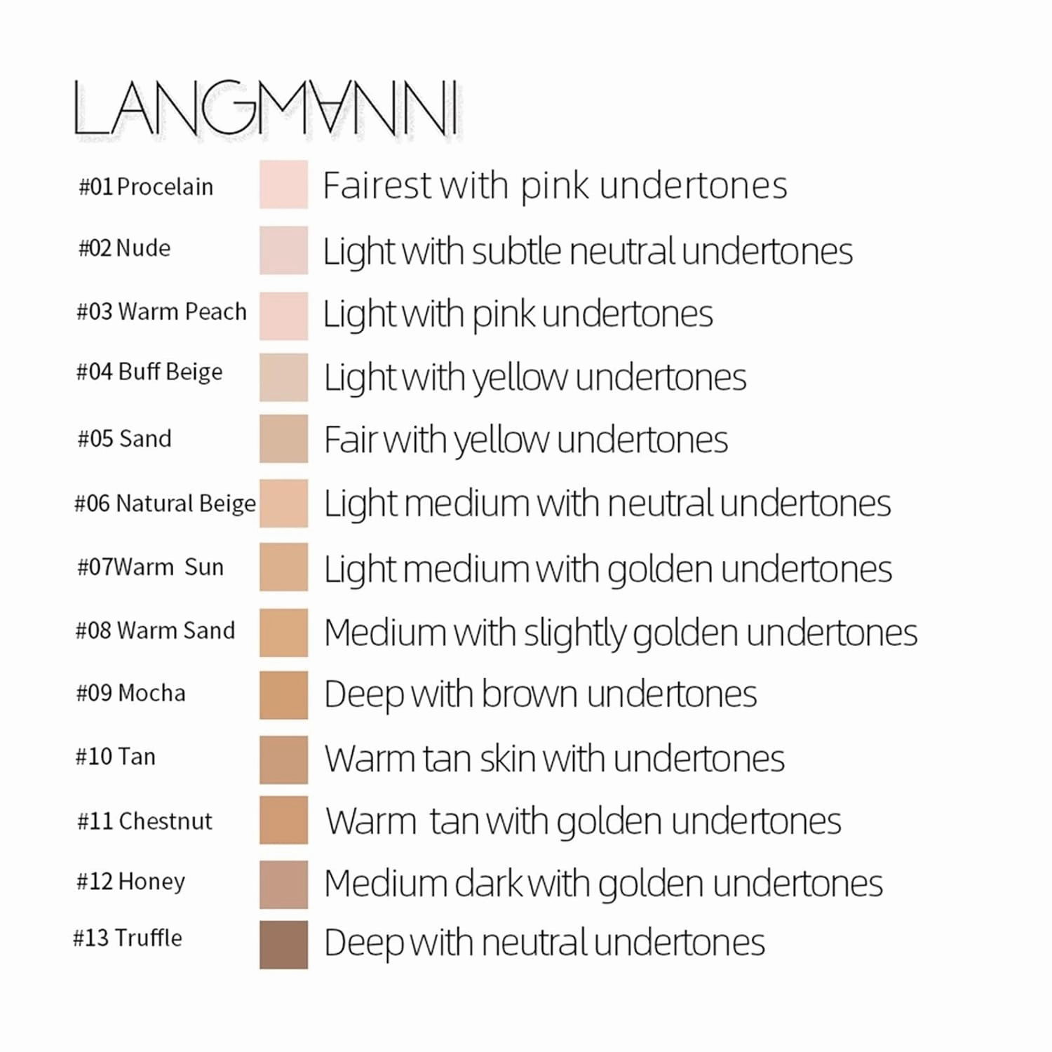 30ml Liquid Foundation Soft Matte Concealer 13 Colors Primer Base Professional Face Make Up Foundation Contour Palette (Color : 02)