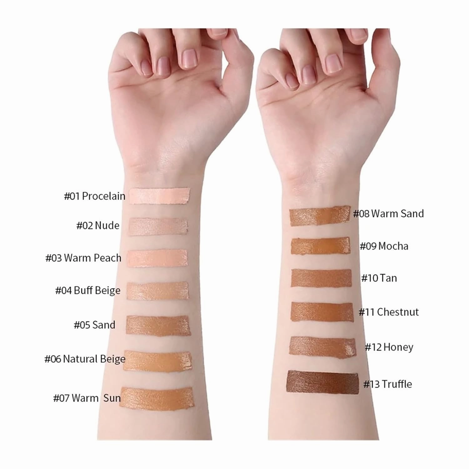 30ml Liquid Foundation Soft Matte Concealer 13 Colors Primer Base Professional Face Make Up Foundation Contour Palette (Color : 04)