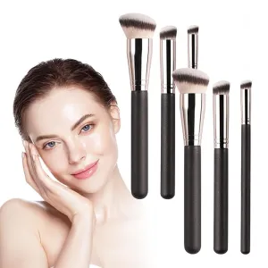 3/6 PCS Beauty Brushes, 101 Foundation Brush, A506 Concealer Brush, Angie Hot & Flashy A506 Concealer, Angled Under Eye Concealer Brushes, Beauty Foundation Contour Conceal Makeup Brush Set (Color :