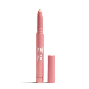 3INA The 24H Eye Stick - Creamy, Waterproof Formula - 2 In 1 Eyeshadow And Eyeliner - Highly Pigmented Shades - 24 Hour Long Lasting Wear - Metallic Finish - 314 Metallic Pink - 0.049 Oz