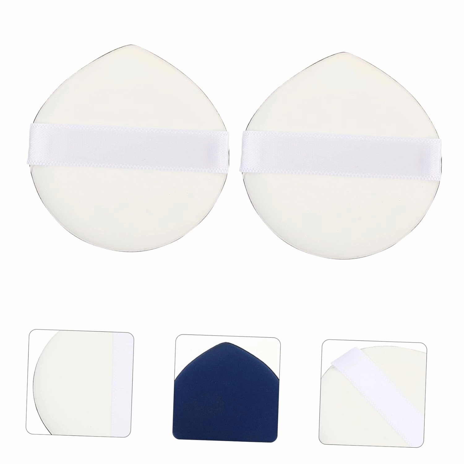 3sets Wet Dry Makeup Sponge for Foundation Cream Concealer Blusher Powder Highlighter Easy to Carry 4pcs*3 Random Color