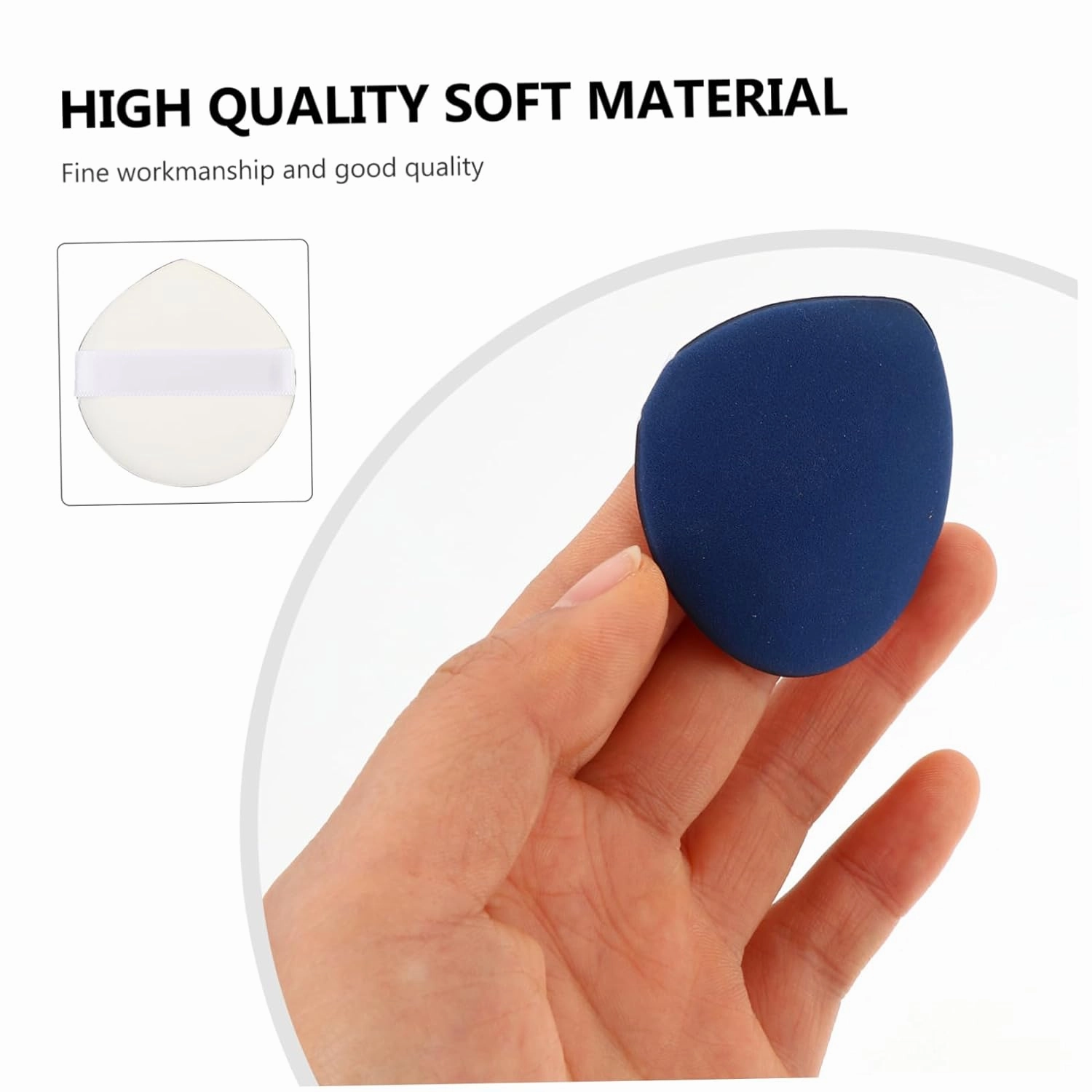 3sets Wet Dry Makeup Sponge for Foundation Cream Concealer Blusher Powder Highlighter Easy to Carry 4pcs*3 Random Color