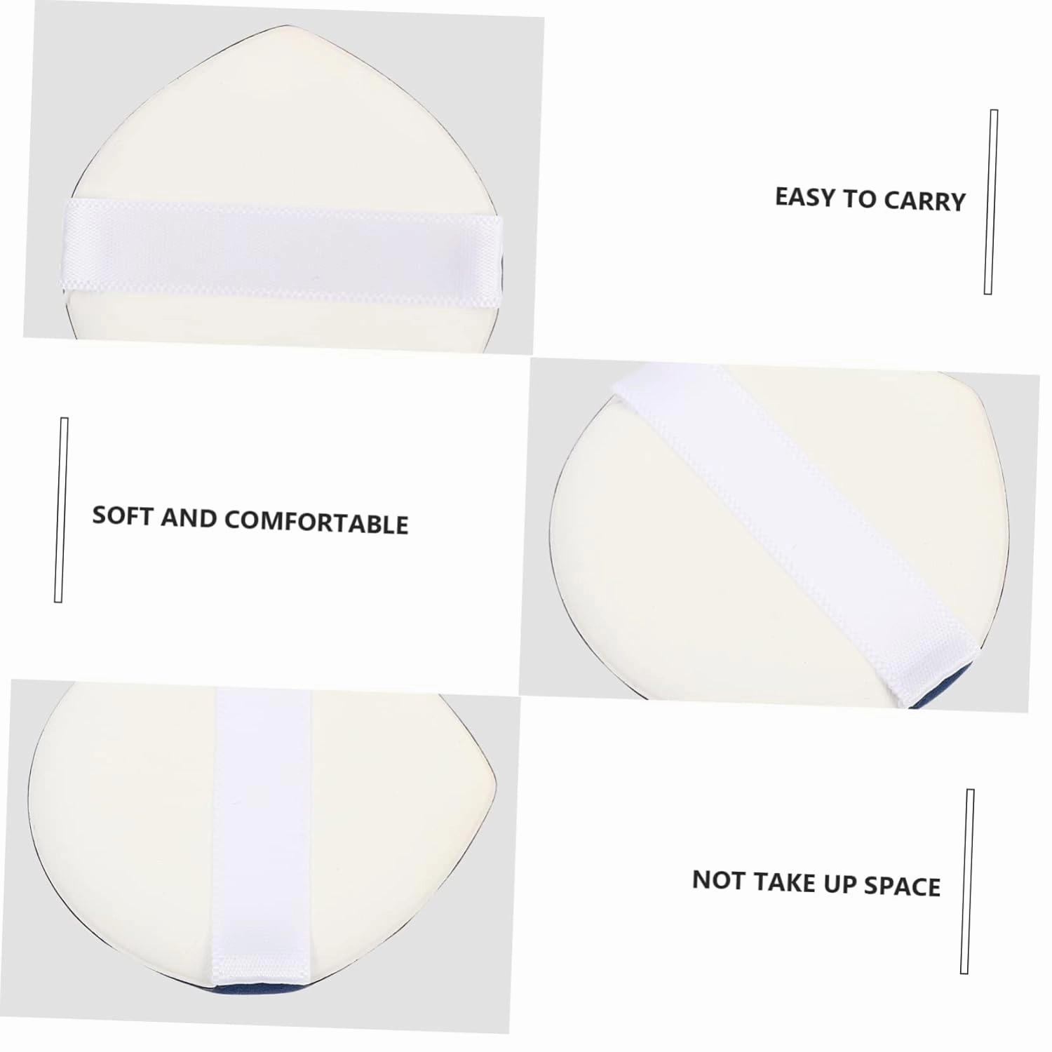3sets Wet Dry Makeup Sponge for Foundation Cream Concealer Blusher Powder Highlighter Easy to Carry 4pcs*3 Random Color