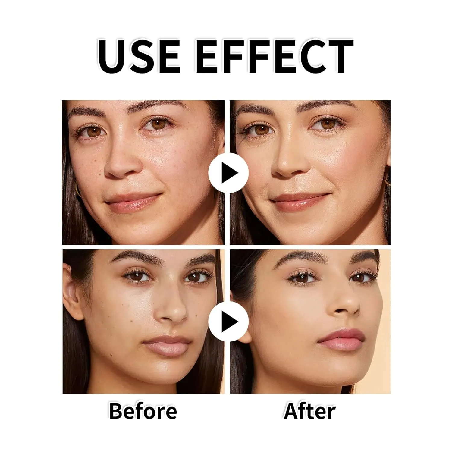 4-in-1 Foundation Hydrating Light/Medium Spectrum,Match Cosmetics Full Coverage Lotion Foundation, Protecting from Sun with SPF 50 , 4-in-1 Concealer Waterproof (Light, Spectrum)