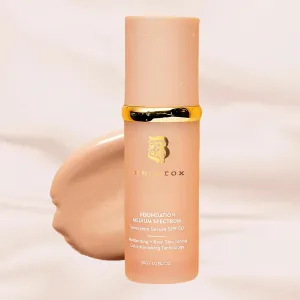 4 in 1 Foundation Liquid,4 in 1 Cosmetics Foundation Liquid with SPF 50,Medium Coverage,Longwearing & Waterproof, Hydrating Color Changing Spectrum Achieve Flawless Skin (1PCS)