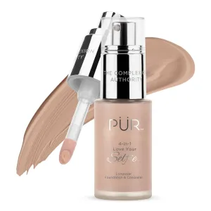 4-in-1 Love Your Selfie Longwear Foundation & Concealer Full Coverage Liquid Foundation, Hydrating Formula, Cruelty Free