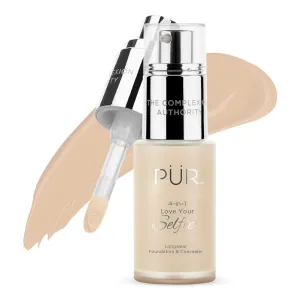 4-in-1 Love Your Selfie Longwear Foundation & Concealer Full Coverage Liquid Foundation, Hydrating Formula, Cruelty Free