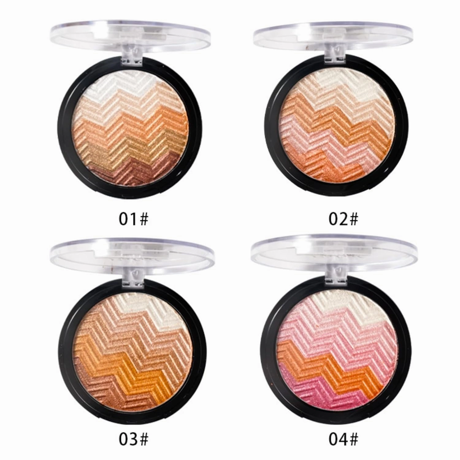 4-Color Baked Eyeshadow Palette - Shimmer & Matte, Low-Saturation Neutral Tones, Long-Lasting, Non-Fading, Blendable & Zero Fallout Eye Shadow for Daily Makeup (#02)