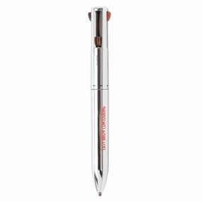 4 In1 Eyebrow Highlight Pen, Eyebrow Pencil, Lasting Eye Makeup Beauty Tool, Brow Defining Pencil (3# Black Brown)