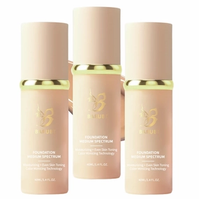 4 in 1 Color-changing Foundation, Smoothes Fine Lines with Sodium Hyaluronate, Hydrating and Nourishing,Concealer, Primer, Waterproof and Sweatproof 3PCS