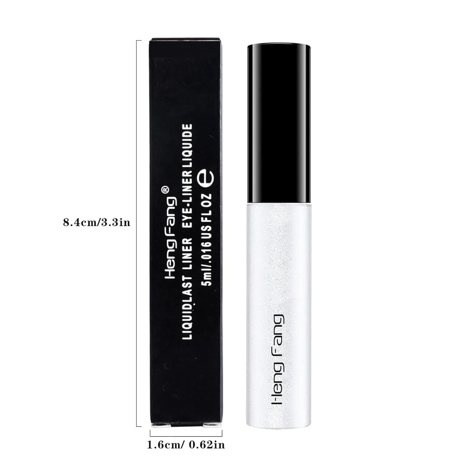 5 ml Pearly Glitter Liquid Eyeshadow, Highly Pigmented Sparkling Shimmer Liquid Eyeliner Shadow, Quick-Drying Water Proof Flashing Sequins Crystal Eye Make Up (A, One Size)