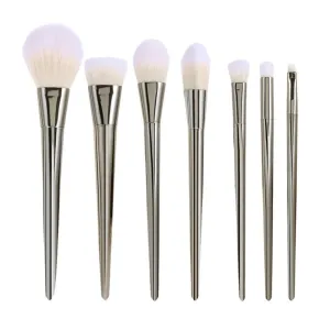 7pcs Gradual Makeup Brushes Makeup Tools Flat Brush Diamond Makeup Set Brush Makeup Brush Set(Black)