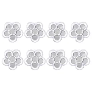 8pcs Flower Shape Color Portable Concealer Box for Eyeshadow Lipstick and Blush Storage Lightweight and Makeup Container for Travel and Daily Use