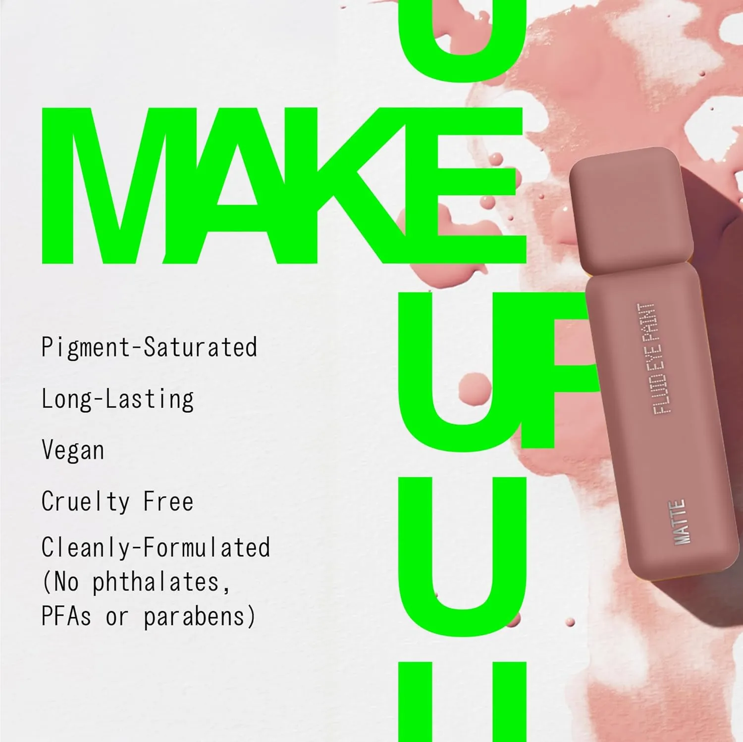 aboutface Matte Fluid Eye Paint Capulets – High-Pigment Liquid Eyeshadow, Long-Lasting, No-Budge Matte Finish, Vegan & Cruelty-Free (Soft Brown)