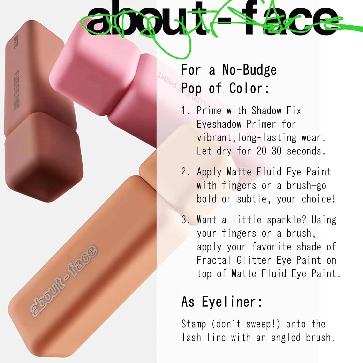 aboutface Matte Fluid Eye Paint Capulets – High-Pigment Liquid Eyeshadow, Long-Lasting, No-Budge Matte Finish, Vegan & Cruelty-Free (Soft Brown)
