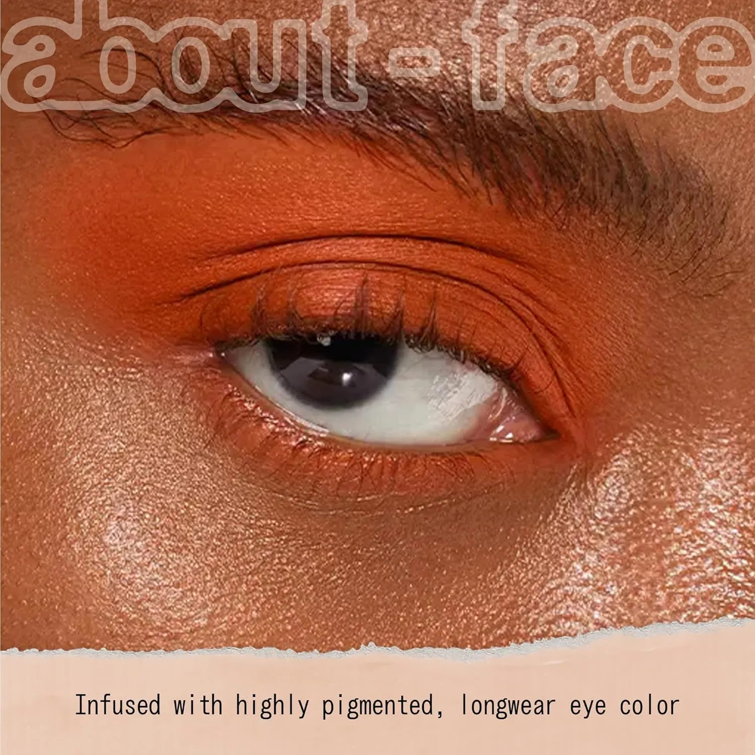 aboutface Matte Fluid Eye Paint Spectre – High-Pigment Liquid Eyeshadow, Long-Lasting, No-Budge Matte Finish, Vegan & Cruelty-Free (Bright Red/Orange)