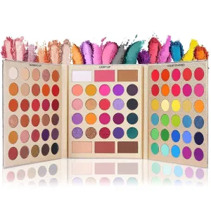 Aero All Set Eyeshadow Palette Set Pro 86 Colors Makeup Kit Matte Shimmer Eye Shadow Highlighters Contour Blush Powder All In One Makeup Pallet