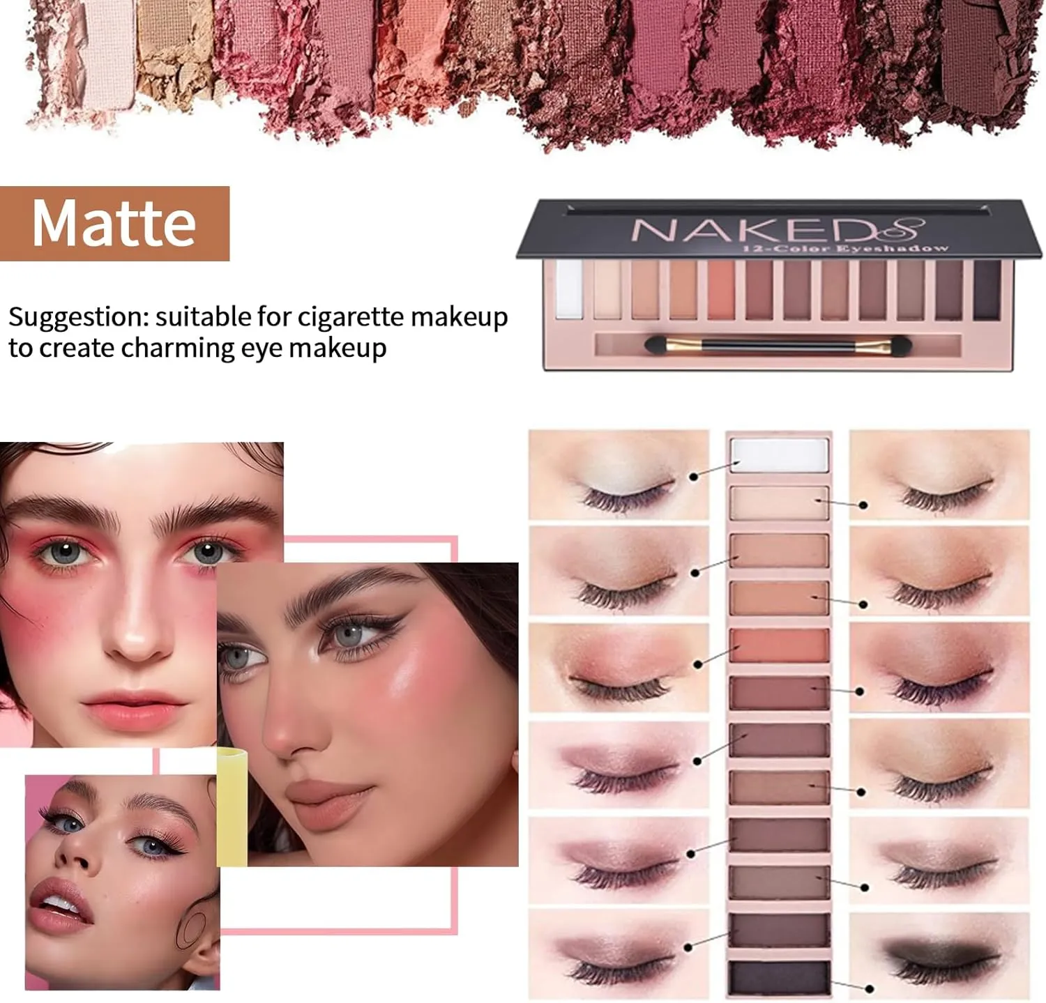 All in One Full Makeup Kit for Women, Makeup Set for Women&Beginner,Eyeshadow, Foundation, Lipsticks, Eyeliner, Mascara, Brow Soap Make Up Gift Set for Women Teen Makeup Kit For Girl (A2-02N)