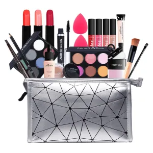 All in One Makeup Gift Kit, Multipurpose Makeup Kit for Women Full Kit, Beauty Kit Include Eye Shadow Lipstick Set Face Makeup Eyeliner Cosmetic Brush Mascara (20 Pcs)