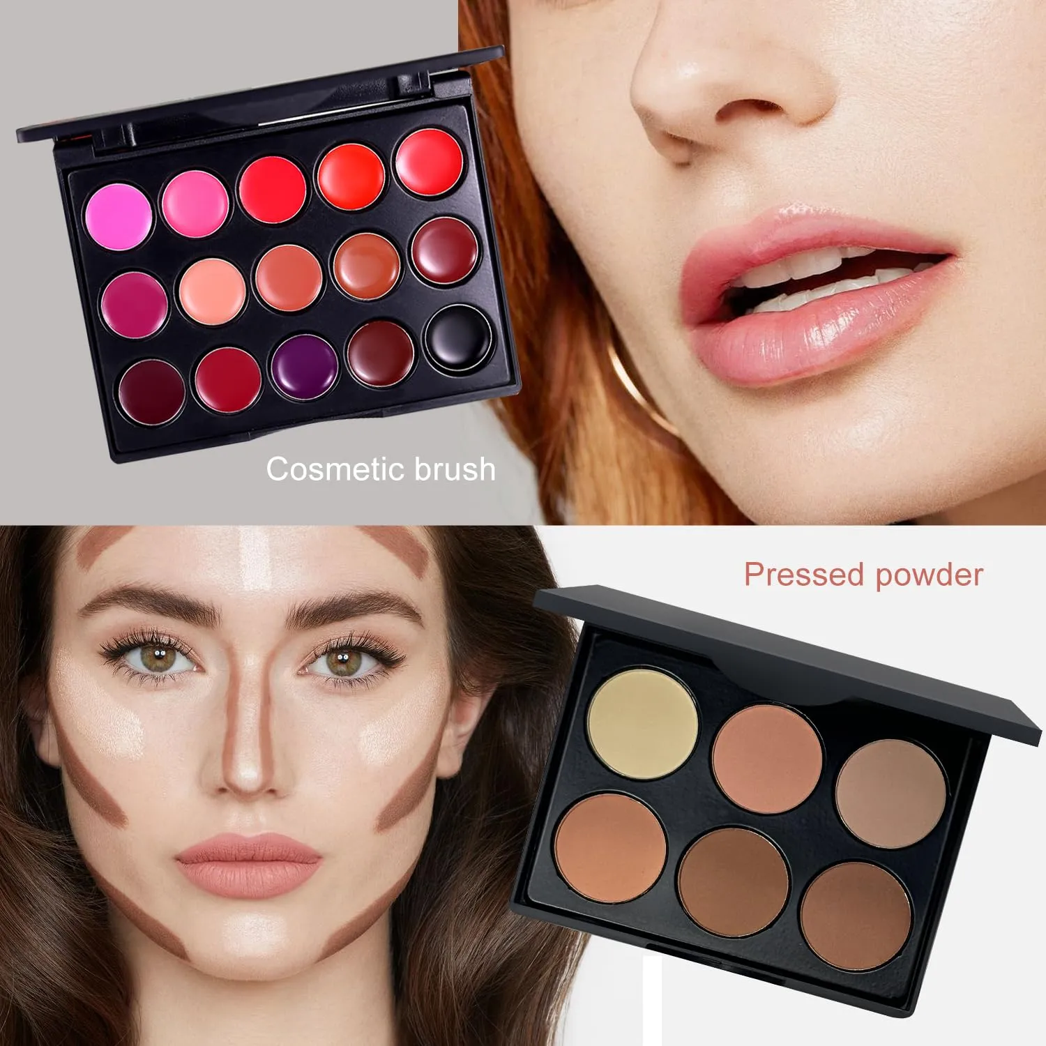 All in One Makeup Kit,Makeup Kit for Women, Teens and Girls, All-in-One Set with Eyeshadow Palettes, Lipsticks, Brushes, Storage Bag,Makeup gift set girls makeup sets ages 8-12 (Silver)