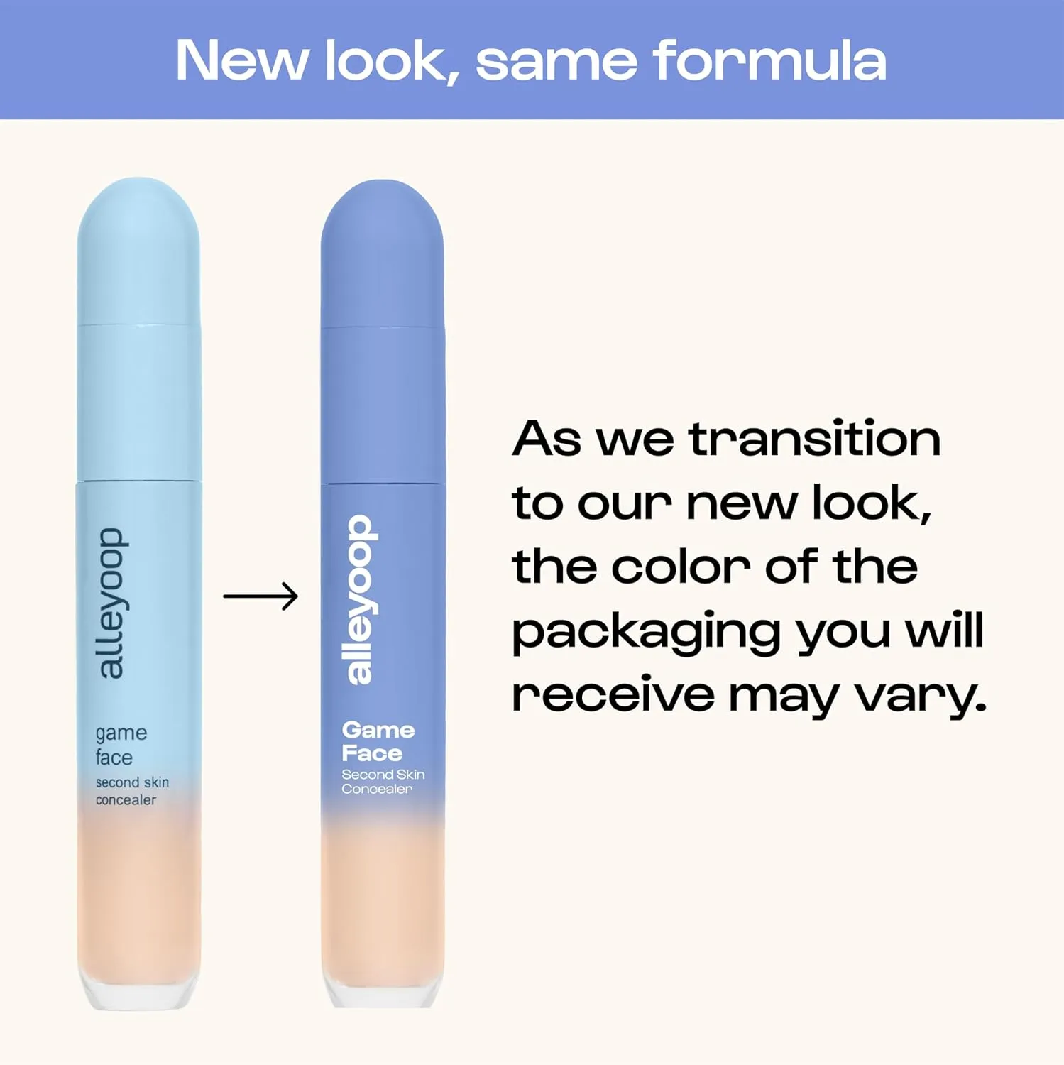 Alleyoop Game Face Makeup Concealer - Lightweight, Buildable Under Eye Concealer for Dark Circles, Hydrating Cream Formula for Women with Aloe Stem Cell - Smooth, Crease-Proof Makeup, Golden