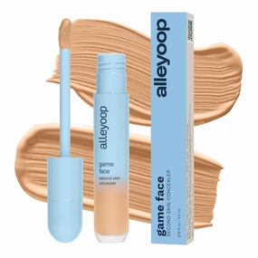 Alleyoop Game Face Makeup Concealer - Lightweight, Buildable Under Eye Concealer for Dark Circles, Hydrating Cream Formula for Women with Aloe Stem Cell - Smooth, Crease-Proof Makeup, Go-Getter