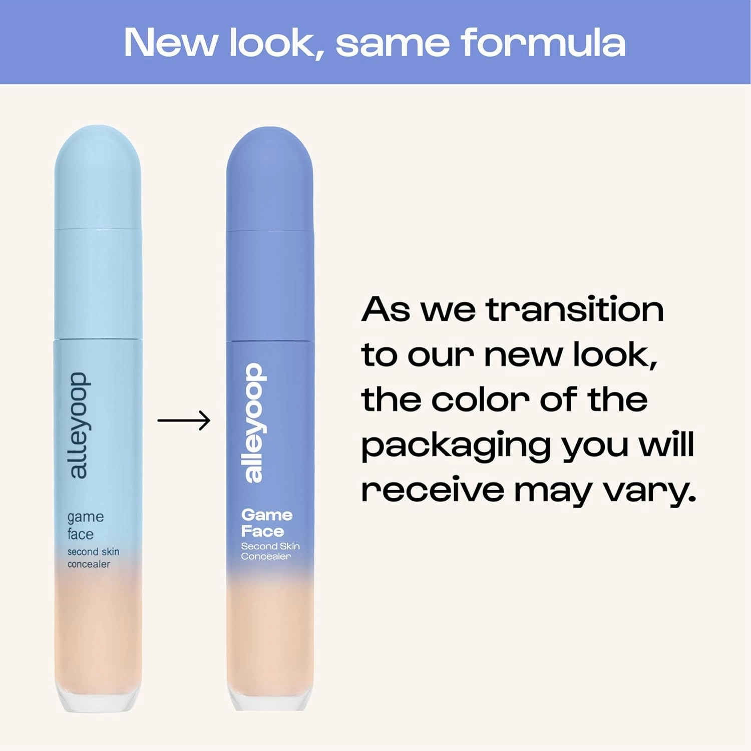 Alleyoop Game Face Makeup Concealer - Lightweight, Buildable Under Eye Concealer for Dark Circles, Hydrating Cream Formula for Women with Aloe Stem Cell - Smooth, Crease-Proof Makeup, Go-Getter