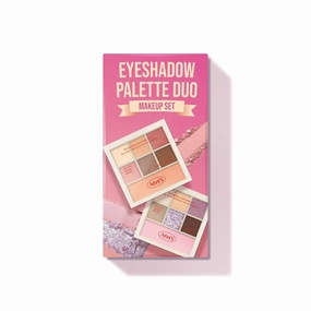 AMTS Eyeshadow Off Sienna & Misty Lavender Palettes Set, Valentine's gifts for teen girls, women | Matte Shimmer Metallic, Long Lasting