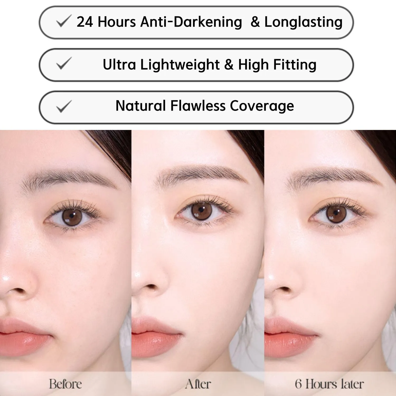 BBIA EAU Stay Concealer - All Day Fitting Natural Coverage Liquid Concealer, Spatula Applicator Tip, Comfortable Lightweight & Longlating, High Fitting, Vegan, Korean Makeup (22 BEIGE, Pack of 1)