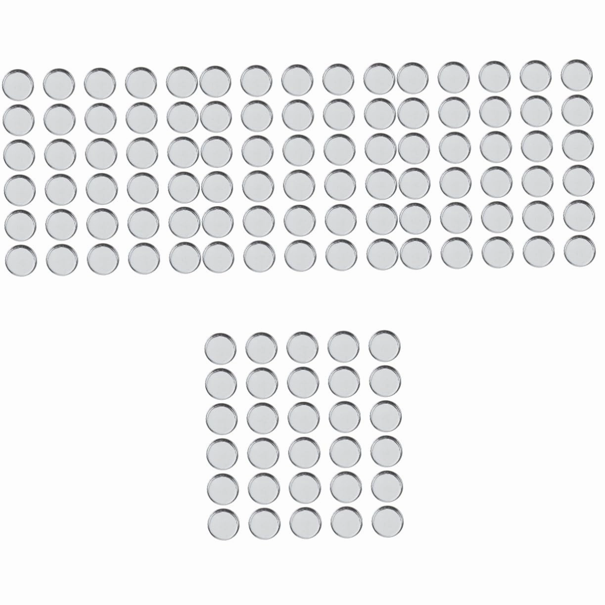 Beaupretty 120pcs Round Empty Metal Makeup Pans for Eyeshadow Highlighter Lightweight Cosmetic Accessory for Makeup Artists Easy to Use Travel-friendly