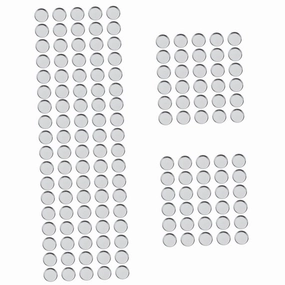 Beaupretty 150pcs Empty Round Metal Makeup Pans Cosmetic Storage for Eyeshadow Blusher Lightweight Portable for Makeup Artists